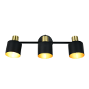 Trio T868800380 bodové stropné svietidlo EVA  | 10W E14 | čierna | zlatá
