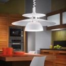 Eglo 87055 závesné stropné svietidlo Brenda 1x60W | E27 - chróm, biela