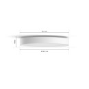 Philips Hue 41165/31 / P6 LED kúpeľňové stropné svietidlo Devere M 1x19,2W | 2450lm | 2200-6500K | IP44 - White Ambiance, Bluetooth, stmievateľné, Hue Switch, biela