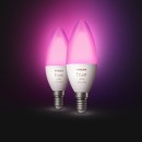Philips Hue 8718699726331 2x LED žiarovka 1x5,3W | E14 | 470 lm | 2200 - 6500K - RGB, Bluetooth, White and Color Ambiance