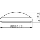 Philips Doris CL257 LED kúpeľňové stropné svietidlo 1x6W | 600lm | 2700K | IP44 - ochrana EyeComfort, chróm