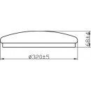 Philips Canopus CL259 LED kúpeľňové stropné svietidlo 1x17W | 1500lm | 2700K | IP44 - ochrana EyeComfort, biela