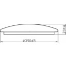 Philips Canopus CL259 LED kúpeľňové stropné svietidlo 1x20W | 2000lm | 2700K | IP44 - ochrana EyeComfort, biela