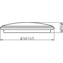 Philips Spray CL260 LED kúpeľňové stropné svietidlo 1x17W | 1500lm | 2700K | IP44 - ochrana EyeComfort, strieborná