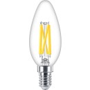 Philips 8719514324213 LED filamentová žiarovka 3,4W / 40W | E14 | 470lm | 2200-2700K | B35 - stmievateľná, WarmGlow