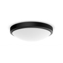 Philips 8719514326606 LED stropné svietidlo Doris 1x17W | 1500lm | 2700K | IP44 - čierna