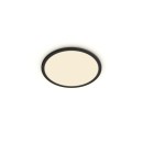 Philips 8719514327207 LED stropné svietidlo Super Slim 1x15W | 1300lm | 2700K | IP44 - EyeComfort, čierna
