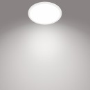 Philips 8719514327221 LED stropné svietidlo Super Slim 1x15W | 1500lm | 4000K | IP44 - EyeComfort, biela