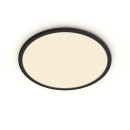 Philips 8719514327085 LED stropné svietidlo Super Slim 1x22W | 2000lm | 2700K - EyeComfort, čierna