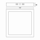 Philips 8719514328860 LED stropné svietidlo Magneos Slim 1x12W | 1350lm | 4000K - EyeComfort, biela