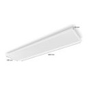 Philips Hue 8719514355057 LED stropný panel Surimu 1x60W | 4200lm | 2200-6500K | RGB - White and color Ambiance, stmievateľné, Bluetooth, biela