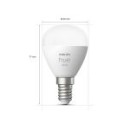 Philips Hue 8719514356771 LED žiarovky set 2x5,7W | E14 | 470lm | 2700K | P45 - sada 2ks, Bluetooth, White