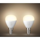 Philips Hue 8719514356771 LED žiarovky set 2x5,7W | E14 | 470lm | 2700K | P45 - sada 2ks, Bluetooth, White