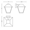 Philips 8719514417571 vonkajšia nástenna lampa Alpenglow 1xE27 | 2700K | IP44 - antracit