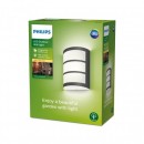 Philips 8719514417595 LED záhradné nástenné svietidlo Python 1X6W | 450lm | 2700K | IP44 - antracit
