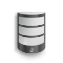 Philips 8719514417632 LED záhradné nástenné svietidlo s pohybovým čidlom Python 1X6W | 450lm | 2700K | IP44 - antracit