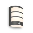Philips 8719514417632 LED záhradné nástenné svietidlo s pohybovým čidlom Python 1X6W | 450lm | 2700K | IP44 - antracit