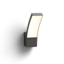 Philips 8719514417670 LED vonkajšia nástenná lampa Splay 1x12W | 1100lm | 2700K | IP44 - antracit