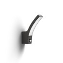 Philips 8719514417717 LED záhradné nástenné svietidlo s pohybovým čidlom Splay 1X12W | 1100lm | 2700K | IP44 - antracit