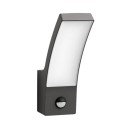Philips 8719514417731 LED záhradné nástenné svietidlo s pohybovým čidlom Splay 1x12W | 1200lm | 4000K | IP44 - antracit