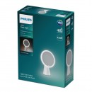Philips 8719514420472 LED stolné dotykové kozmetické svietidlo so zrkadlom Mirror 1x4,5W | 60lm | 3000-5000K- USB, stmievateľné, biela