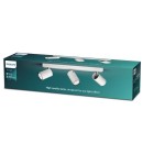 Philips 8719514435254 prisadené stropné bodové svietidlo Kosipo 3x5,5W | GU10 - nastaviteľné, biela
