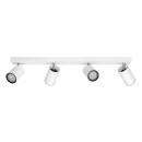 Philips 8719514435278 prisadené stropné bodové svietidlo Kosipo 4x5,5W | GU10 - nastaviteľné, biela