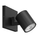 Philips 8719514435292 prisadené stropné bodové svietidlo Runner 1x20W | GU10 - nastaviteľné, čierna