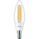 Philips 8719514435759 LED filamentová žiarovka 1x2,3W/40W | E14 | 485lm | 3000K- číra, Ultra Efficient