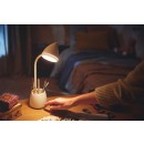 Philips 8719514443778 LED stolné dotykové svietidlo Hat 1x4W | 80lm | 3000-5700K- USB, stmievateľná, so stojanom na mobil, biela