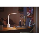 Philips 8719514443792 LED stolné dotykové svietidlo Rock 1x7W | 200lm | 3000-5700K- USB, stmievateľná, so stojanom na mobil, biela