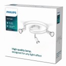 Philips 8719514465176 prisadené stropné svietidlo Limbali 4x50W | GU10 - biela