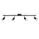Philips 8719514465275 prisadené stropné bodové svietidlo Limbali 4x50W | GU10 - čierna