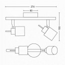 Philips 8719514465312 prisadené stropné bodové svietidlo Meranti 2x35W | GU10 - biela