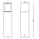 Philips 8719514477179 LED vonkajší stĺpik GardenLink 1x6W | 600lm | 2700K | IP44