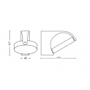 Philips 8719514477254 LED vonkajšie nástenné svietidlo Mimosa 1x7W | 630lm | 2700K | IP44