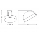 Philips 8719514477278 LED vonkajšie nástenné svietidlo Mimosa 1x7W | 680lm | 4000K | IP44