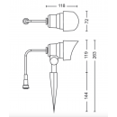 Philips 8719514477353 LED vonkajší stĺpik GardenLink 3x24W | 1800lm | 2700K | IP44