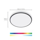 WiZ TunableWhite 8719514554290 prisadené stropné svietidlo Rune LED 21W | 2100lm | 2700-6500K- čierna