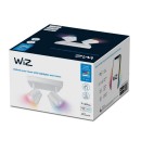 WiZ Colors 8719514554559 IMAGEO prisadené stropné bodové svietidlo 4xGU10 | 4x5W | 345lm | 2200-6500K | RGB -biela