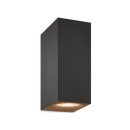 Wiz Colors 8719514554610 nástenné svietidlo 2xGU10 | 2x5W | 345lm | 2200-6500K | RGB - čierna