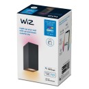 Wiz Colors 8719514554610 nástenné svietidlo 2xGU10 | 2x5W | 345lm | 2200-6500K | RGB - čierna