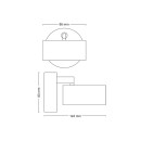 Philips 8720169174825 LED bodové svietidlo Bracia | 5,5W integrovaný LED zdroj | 550 lm | 2700K