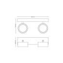 Philips 8720169174849 LED bodové svietidlo Bracia | 11W integrovaný LED zdroj | 1100 lm | 2700K