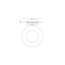 Philips 8720169195172 LED prisadené stropné svietidlo Garnet | 30W integrovaný LED zdroj | 3100 lm | 2700K
