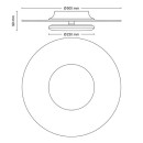 Philips 8720169195295 LED prisadené stropné svietidlo Garnet | 40W integrovaný LED zdroj | 4400 lm | 4000K