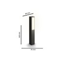 Philips 8720169257375 LED vonkajší stĺpik Stratosphere | 3,8W integrovaný LED zdroj | 800lm | 4000K