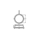 Philips 8720169308206 LED zapustené svietidlo Diamond Cut | 6,5W integrovaný LED zdroj | 1050lm | 3000K