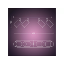 Philips HUE  8720169319578 LED bodové stropné svietidlo Fugato  | 4x4,2W GU10 | 2000-6500K+RGBK