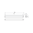 Philips 8720169510401 LED nástenné svietidlo Projectline Batten | 3,4W integrovaný LED zdroj | 400lm | 3000+4000+6500K
